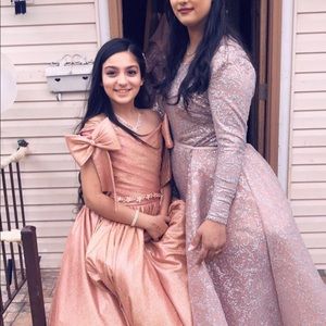 Portia and Scarlet size 12 pink nude with silver